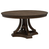 Ridgewell Round Pedestal Dining Table Dark Oak | Brown | Dark Oak | 104600