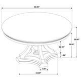Ridgewell Round Pedestal Dining Table Dark Oak | Brown | Dark Oak | 104600