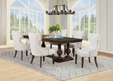 Ridgewell 7-piece Rectangular Trestle Dining Set Dark Oak | 104601-S7