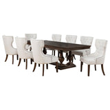 Ridgewell 9-piece Rectangular Trestle Dining Set Dark Oak | 9-piece | 104601-S9