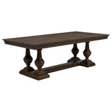 Ridgewell Rectangular Trestle Dining Table Dark Oak | Brown | Dark Oak | 104601