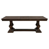 Ridgewell Rectangular Trestle Dining Table Dark Oak | Brown | Dark Oak | 104601
