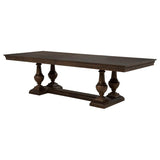 Ridgewell Rectangular Trestle Dining Table Dark Oak | Brown | Dark Oak | 104601