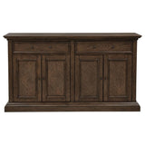 Ridgewell 2-drawer 4-door Dining Server Dark Oak | Brown | Dark Oak | 104605
