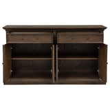 Ridgewell 2-drawer 4-door Dining Server Dark Oak | Brown | Dark Oak | 104605