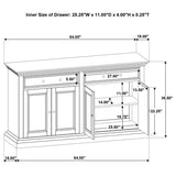 Ridgewell 2-drawer 4-door Dining Server Dark Oak | Brown | Dark Oak | 104605