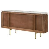 Ortega 4-door Marble Top Sideboard Buffet Cabinet Natural | White | Natural | 105145