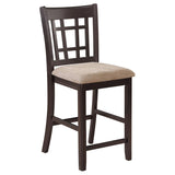 Lavon 5-piece Oval Counter Height Dining Set Light Chestnut