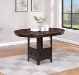 Lavon Oval 60-inch Counter Height Extension Dining Table Chestnut | King | Brown | Light Chestnut / Espresso | 105278