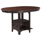 Lavon Oval 60-inch Counter Height Extension Dining Table Chestnut | King | Brown | Light Chestnut / Espresso | 105278