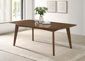 Malone 5-piece Rectangular Dining Table Set Dark Walnut