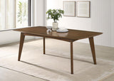 Malone Rectangular 78-inch Wood Dining Table Dark Walnut | Brown | Dark Walnut | 105351