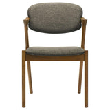 Malone Padded Wood Dining Arm Chair Dark Walnut (Set of 2) | King | Brown | Dark Walnut | 105352