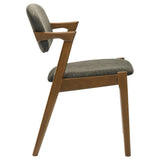 Malone Padded Wood Dining Arm Chair Dark Walnut (Set of 2) | King | Brown | Dark Walnut | 105352