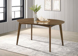 Jedda Oval 60-inch Extension Leaf Dining Table Dark Walnut | Brown | Dark Walnut | 105361