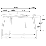 Jedda Oval 60-inch Extension Leaf Dining Table Dark Walnut | Brown | Dark Walnut | 105361
