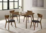 Jedda Oval 60-inch Extension Leaf Dining Table Dark Walnut | Brown | Dark Walnut | 105361