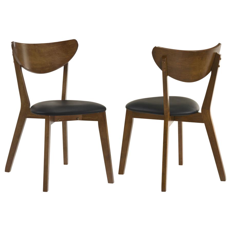 Jedda Wood Dining Side Chair Dark Walnut (Set of 2) | Brown | Dark Walnut | 105362