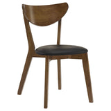 Jedda Wood Dining Side Chair Dark Walnut (Set of 2) | Brown | Dark Walnut | 105362