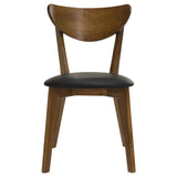 Jedda Wood Dining Side Chair Dark Walnut (Set of 2) | Brown | Dark Walnut | 105362