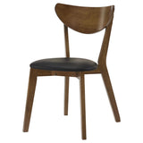 Jedda Wood Dining Side Chair Dark Walnut (Set of 2) | Brown | Dark Walnut | 105362