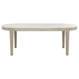 Lucaire 84-inch Cultured Marble Top Dining Table Honed Cream | Ivory | Honed Cream / Sandstone | 105960