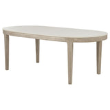 Lucaire 84-inch Cultured Marble Top Dining Table Honed Cream | Ivory | Honed Cream / Sandstone | 105960