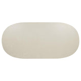 Lucaire 84-inch Cultured Marble Top Dining Table Honed Cream | Ivory | Honed Cream / Sandstone | 105960
