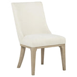 Lucaire Arched Upholstered Dining Side Chair Cream (Set of 2) | Ivory | Cream / Sandstone | 105962
