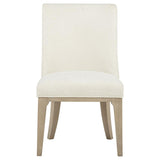 Lucaire Arched Upholstered Dining Side Chair Cream (Set of 2) | Ivory | Cream / Sandstone | 105962