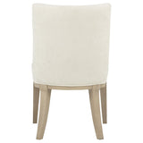 Lucaire Arched Upholstered Dining Side Chair Cream (Set of 2) | Ivory | Cream / Sandstone | 105962