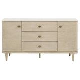 Lucaire 2-door 3-drawer Cultured Marble Top Sideboard Sandstone | Beige | Sandstone | 105965