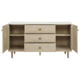 Lucaire 2-door 3-drawer Cultured Marble Top Sideboard Sandstone | Beige | Sandstone | 105965