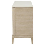 Lucaire 2-door 3-drawer Cultured Marble Top Sideboard Sandstone | Beige | Sandstone | 105965