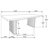 Catherine Rectangular 84-inch Wood Dining Table Black | Black | 106251