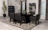 Catherine Rectangular 84-inch Wood Dining Table Black | Black | 106251