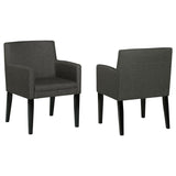 Catherine Upholstered Dining Arm Chair Grey (Set of 2) | Grey | 106252