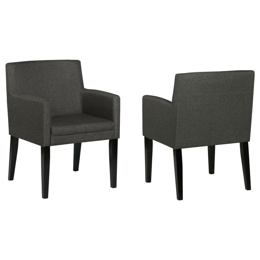 Catherine Upholstered Dining Arm Chair Grey (Set of 2) | Grey | 106252
