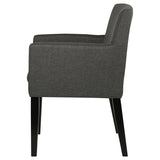 Catherine Upholstered Dining Arm Chair Grey (Set of 2) | Grey | 106252