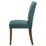 Paxton Upholstered Dining Side Chair Teal Blue (Set of 2) | Blue | Teal Blue | 106377