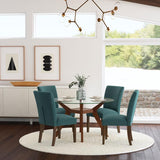 Paxton Upholstered Dining Side Chair Teal Blue (Set of 2) | Blue | Teal Blue | 106377