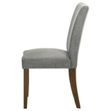 Paxton Upholstered Dining Side Chair Grey (Set of 2) | Grey | 106379