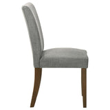 Paxton Upholstered Dining Side Chair Grey (Set of 2) | Grey | 106379