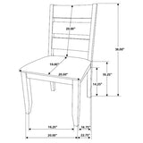 Alston Wood Dining Side Chair Knotty Nutmeg (Set of 2) | King | Brown | Knotty Nutmeg | 106382