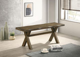 Alston 47-inch Solid Wood Dining Bench Knotty Nutmeg | King | Brown | Knotty Nutmeg | 106383