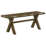 Alston 47-inch Solid Wood Dining Bench Knotty Nutmeg | King | Brown | Knotty Nutmeg | 106383