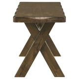 Alston 47-inch Solid Wood Dining Bench Knotty Nutmeg | King | Brown | Knotty Nutmeg | 106383