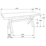 Alston 47-inch Solid Wood Dining Bench Knotty Nutmeg | King | Brown | Knotty Nutmeg | 106383