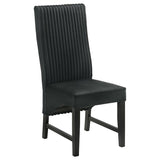Barrand Upholstered Dining Side Chair Black (Set of 2) | Black | 106387