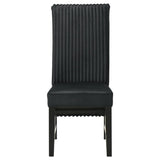 Barrand Upholstered Dining Side Chair Black (Set of 2) | Black | 106387